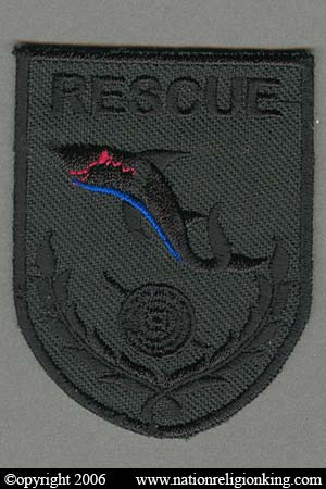 Border Patrol Police: Subdued Border Patrol Rescue Unit Shoulder Patch