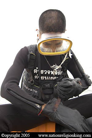 Border Patrol Police: Sea Air Rescue training off the coast of Cha-Am, Thailand.