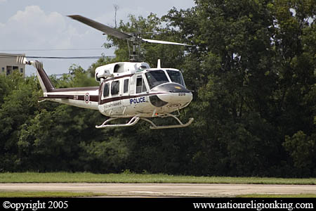 Office Of Logistics: Bell 212 Police Helicopter at Police Aviation Center, Bangkok.