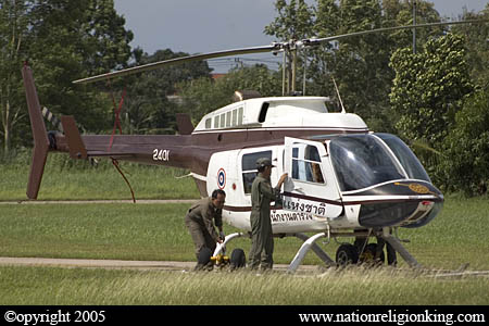 Office Of Logistics: Bell 206L-1 Police Helicopter at Police Aviation Center, Bangkok.