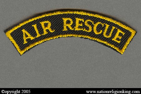 Office Of Logistics: Small Police Airborne Division Air Rescue Patch Tab