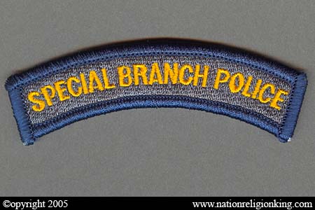 Special Branch Police: Special Branch Police Shoulder Tab